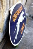 画像14: dp-240301-02 GREYHOUND / 1950's W-sided Porcelain Sign