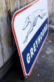 画像15: dp-240301-03 GREYHOUND / 1950's W-sided Porcelain Sign