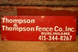 画像: dp-240207-22 Thompson & Thompson Fence Co., Inc. Metal Sign