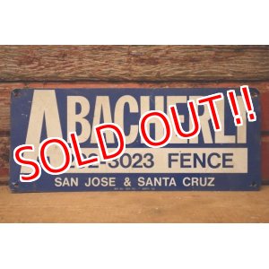 画像: dp-240207-22 ABACHERLI FENCE Metal Sign