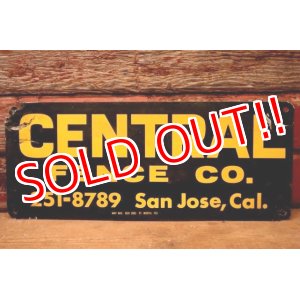 画像: dp-240207-22 CENTRAL FENCE CO. Metal Sign