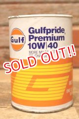 画像: dp-230901-120 Gulf / Gulfpride Premium 10W 40 U.S. Quart Motor Oil Can