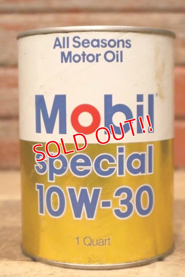 画像1: dp-230901-120 Mobil / Special 10W-30 One U.S.Quart Motor Oil Can