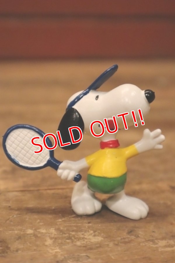 画像1: ct-240214-195 Snoopy / Schleich PVC Figure "Tennis"