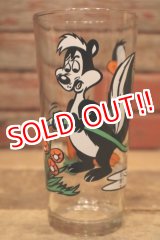 画像: gs-240301-07 Pepe Le Pew & Daffy Duck / PEPSI 1976 Collector Series Glass