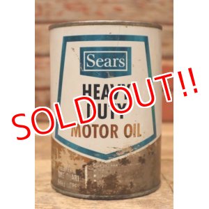 画像: dp-240207-18 Sears / HEAVY DUTY MOTOR OIL One U.S. Quart Can