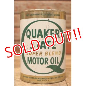 画像: dp-240207-18 QUAKER STATE / 1970's SUPER BLEND MOTOR OIL One U.S. Quart Can