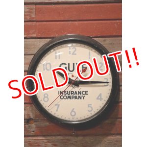 画像: dp-230201-28 GENERAL ELECTRIC / 1950's GULF INSURANCE COMPANY Wall Clock
