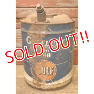 画像: dp-240301-26 GULF / 1960's 5 U.S. GALLONS OIL CAN