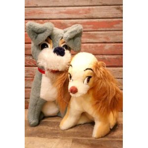 画像: ct-240214-122 Lady and the Tramp / 1970's Plush Doll Set