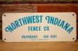 画像1: dp-240207-22 NORTHWEST INDIANA FENCE CO. Metal Sign