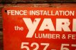 画像2: dp-240207-22 YARD LUMBER & FENCE SUPPLY Metal Sign