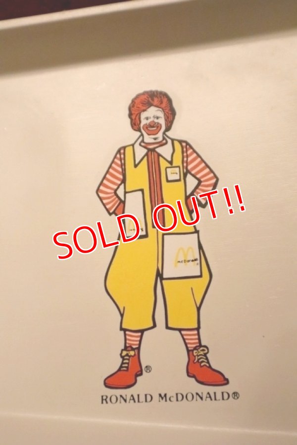 画像3: ct-240418-01 McDonald's / 1970's Plastic Food Tray "Ronald McDonald"