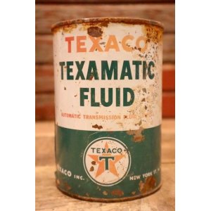 画像: dp-230401-59 TEXACO / TEXAMATIC FLUID One U.S. Quart Motor Oil Can (F)