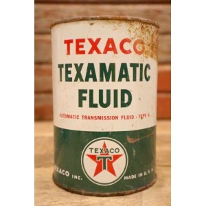 画像: dp-230401-59 TEXACO / TEXAMATIC FLUID One U.S. Quart Motor Oil Can (G)