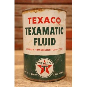 画像: dp-230401-59 TEXACO / TEXAMATIC FLUID One U.S. Quart Motor Oil Can (I)