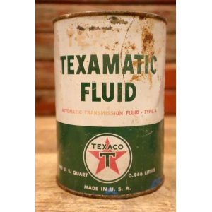 画像: dp-230401-59 TEXACO / TEXAMATIC FLUID One U.S. Quart Motor Oil Can (A)