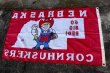 画像12: dp-230518-15 University of Nebraska / 1990's NEBRASKA CORNHUSKERS Nylon Flag