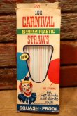 画像1: dp-240418-05 NATIONAL SODA STRAW CO., / 1968 CARNIVAL Supra PLASTIC STRAWS