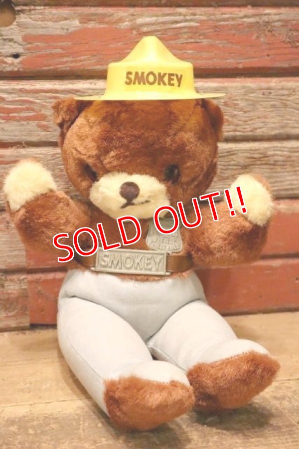 画像1: ct-240418-72 SMOKEY BEAR / IDEAL 1969 Talking Plush Doll