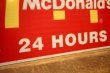 画像7: dp-240508-03 McDonald's / 24 HOURS Road Side Sign