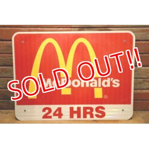 画像: dp-240508-02 McDonald's / 24 HRS Road Side Sign