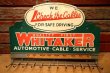 画像1: dp-240508-86 WHITAKER AUTOMOTIVE CABLE SETVICE / 1950's-1960's Metal Hook Display