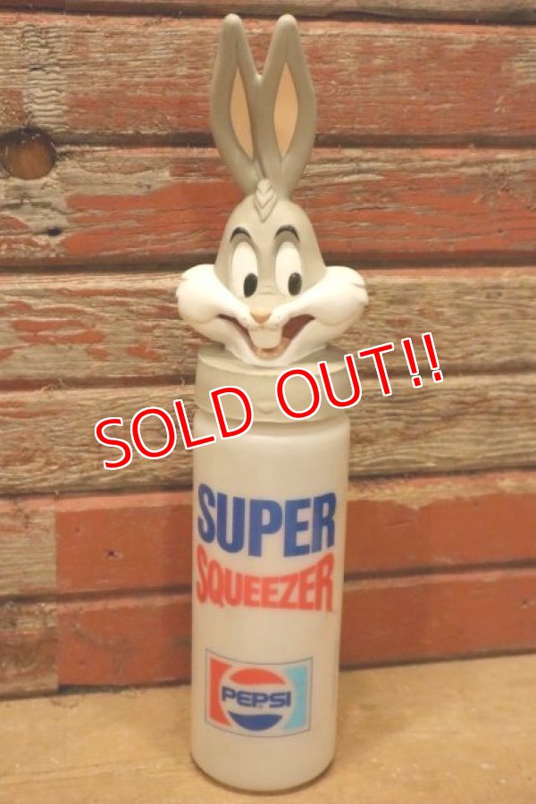 画像1: ct-240418-74 Bugs Bunny / PEPSI 1990 SUPER SQUEEZER Plastic Bottle