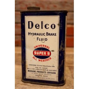 画像: dp-240508-51 Delco HYDRAULIC BRAKE FLUID SUPER 9 / 1930's-1940's One U.S. PINT Can