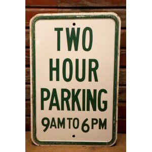 画像: dp-240508-103 2 HOUR PARKING / Enamel Road Sign