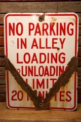 画像: dp-240508-103 NO PARKING IN ALLEY / Enamel Road Sign