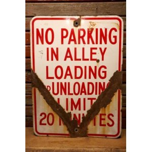 画像: dp-240508-103 NO PARKING IN ALLEY / Enamel Road Sign