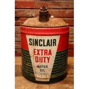 画像: dp-240508-31 SINCLAIR / EXTRA DUTY MOTOR OIL 1940's-1950's 5 Gallons Can