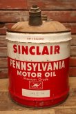 画像1: dp-240508-32 SINCLAIR / PENNSYLVEANIA MOTOR OIL 1950's 5 Gallons Can