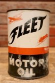 画像4: dp-240508-26 FLEET / 1950's MOTOR OIL One U.S. Quart Can