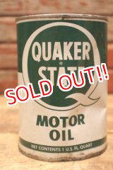 画像: dp-240508-18 QUAKER STATE / 1950's-1960's MOTOR OIL One U.S. Quart Can