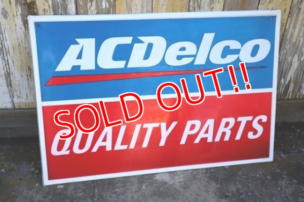 画像1: dp-240508-82 ACDelco / "QUALITY PARTS" Metal Sign