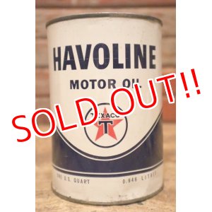 画像: dp-240508-63 TEXACO / HAVOLINE MORTOR OIL One U.S. Quart Can