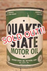 画像: dp-240605-04 QUAKER STATE MOTOR OIL 1940's One U.S. Quart Can