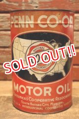 画像: dp-240508-28 PENN CO-OP MOTOR OIL  5 U.S. Quarts Can