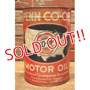 画像: dp-240508-28 PENN CO-OP MOTOR OIL  5 U.S. Quarts Can