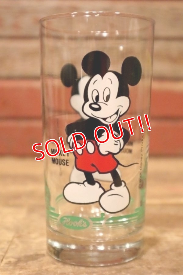 画像1: gs-240605-23 Mickey Mouse / Hook's Drug Store 1984 Promotion Glass