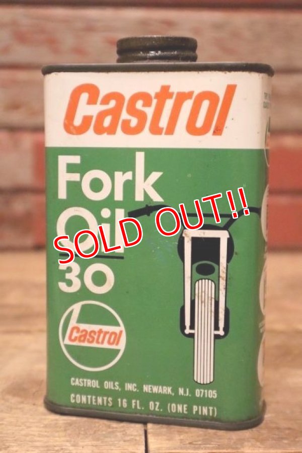 画像1: dp-240207-07 Castrol / 1960's Fork Oil 30 One Pint Can