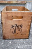 画像6: dp-240604-11 SEVEN UP 7up / 1970's Wood Box