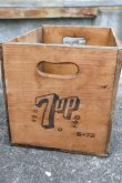 画像5: dp-240604-11 SEVEN UP 7up / 1970's Wood Box