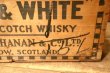 画像5: dp-240604-04 BLACK & WHITE SCOTCH WHISKY / Vintage Wood Box