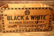 画像4: dp-240604-04 BLACK & WHITE SCOTCH WHISKY / Vintage Wood Box