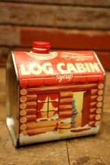 画像: dp-240605-12 LOG CABIN syrup 100th Anniversary Tin Can