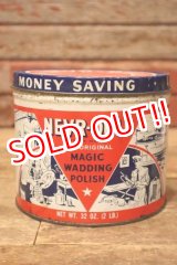 画像: dp-240508-126 THE GEORGE BASCH CO. 1940's NEVR-DULL MAGIC WADDING POLISH CAN