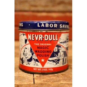 画像: dp-240508-126 THE GEORGE BASCH CO. 1940's NEVR-DULL MAGIC WADDING POLISH CAN